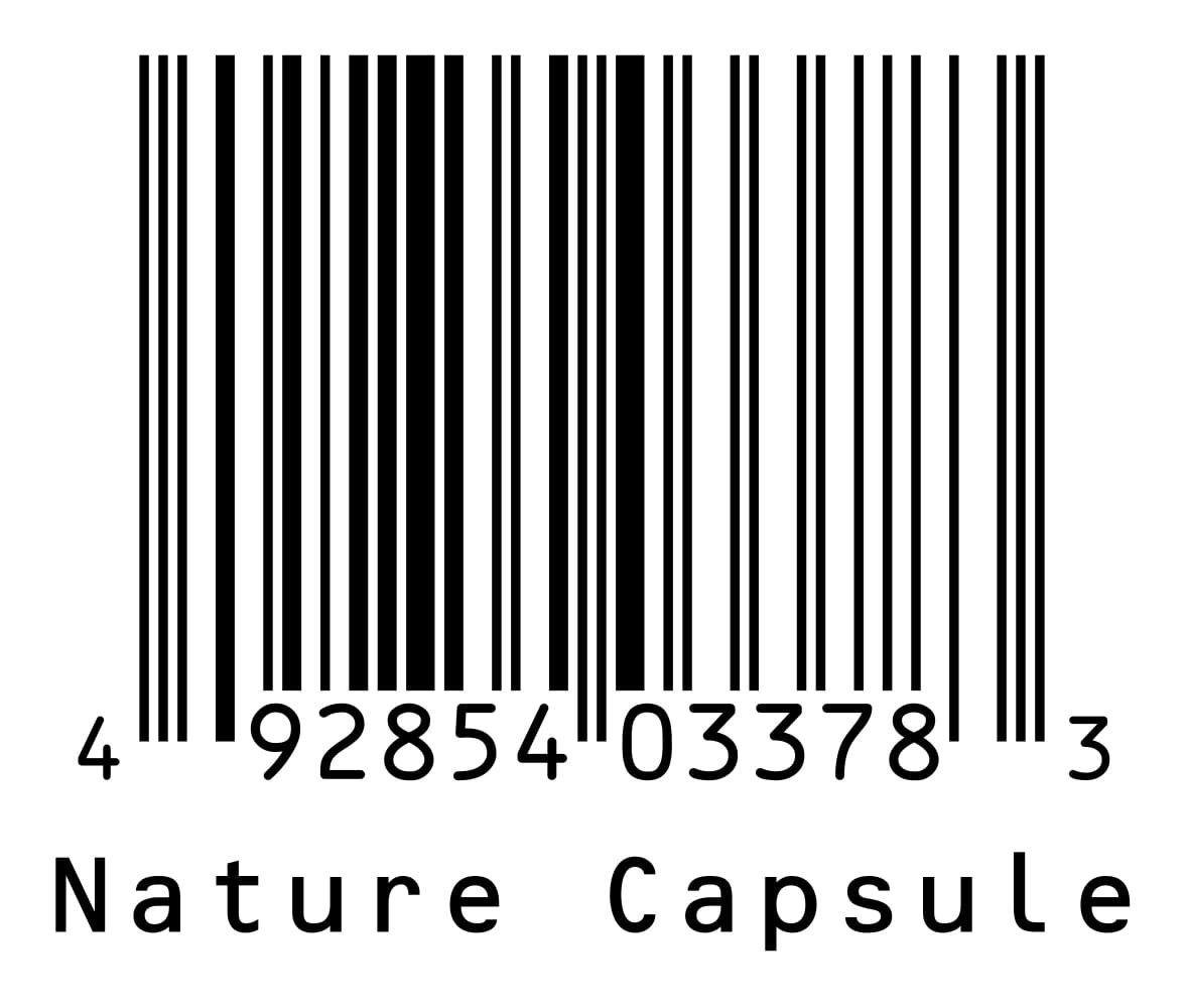 Nature capsule barcode 492854033783